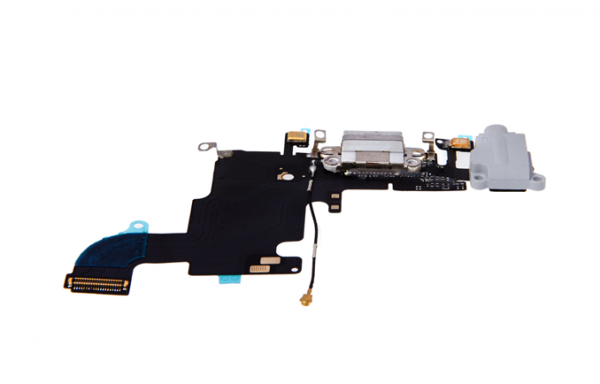 iPhone 6s - USB Flex (Lightning) / Sprachmikrofon / Audiojack - Grau